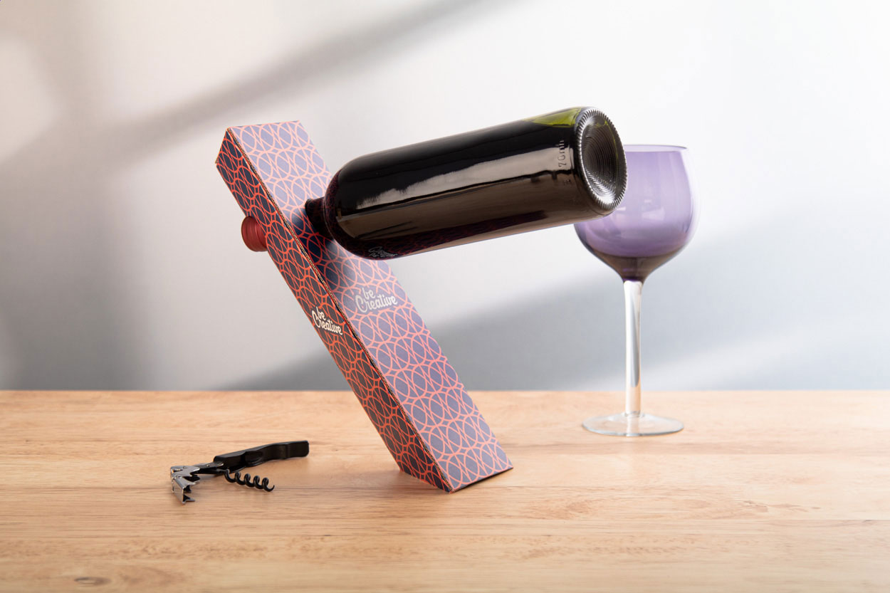 Winofloat - Porte-bouteille de vin personnalisé