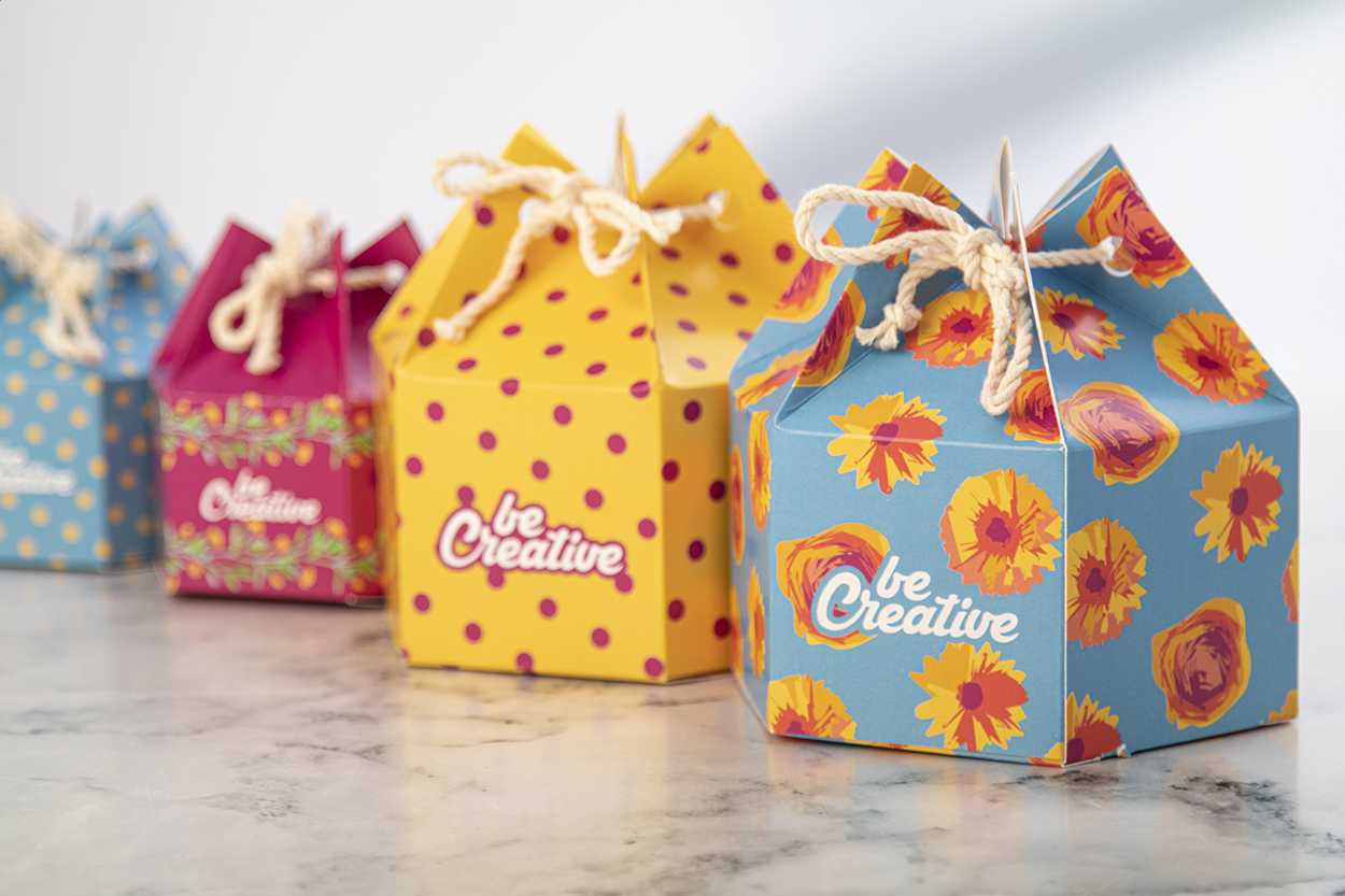 CreaBox HexaCord M - Boîte cadeau hexagonale