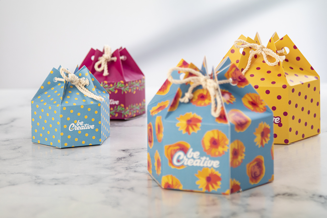 CreaBox HexaCord S - Boîte cadeau hexagonale