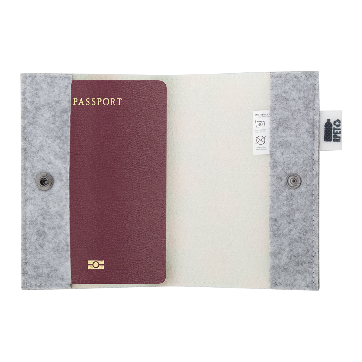 CreaFelt Pass - housse pour passeport personnalisable RPET