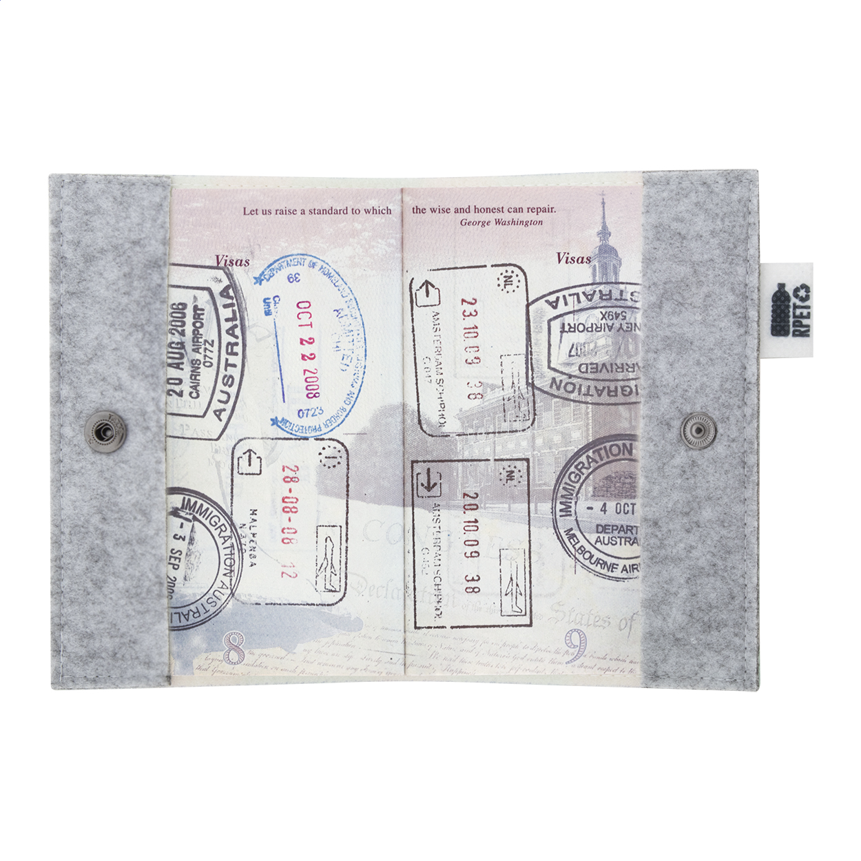 CreaFelt Pass - housse pour passeport personnalisable RPET