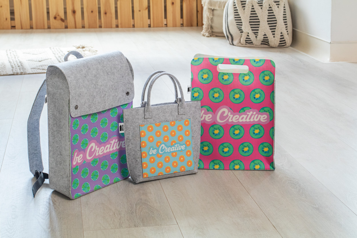 CreaFelt Cross - sac à bandoulière RPET personnalisable