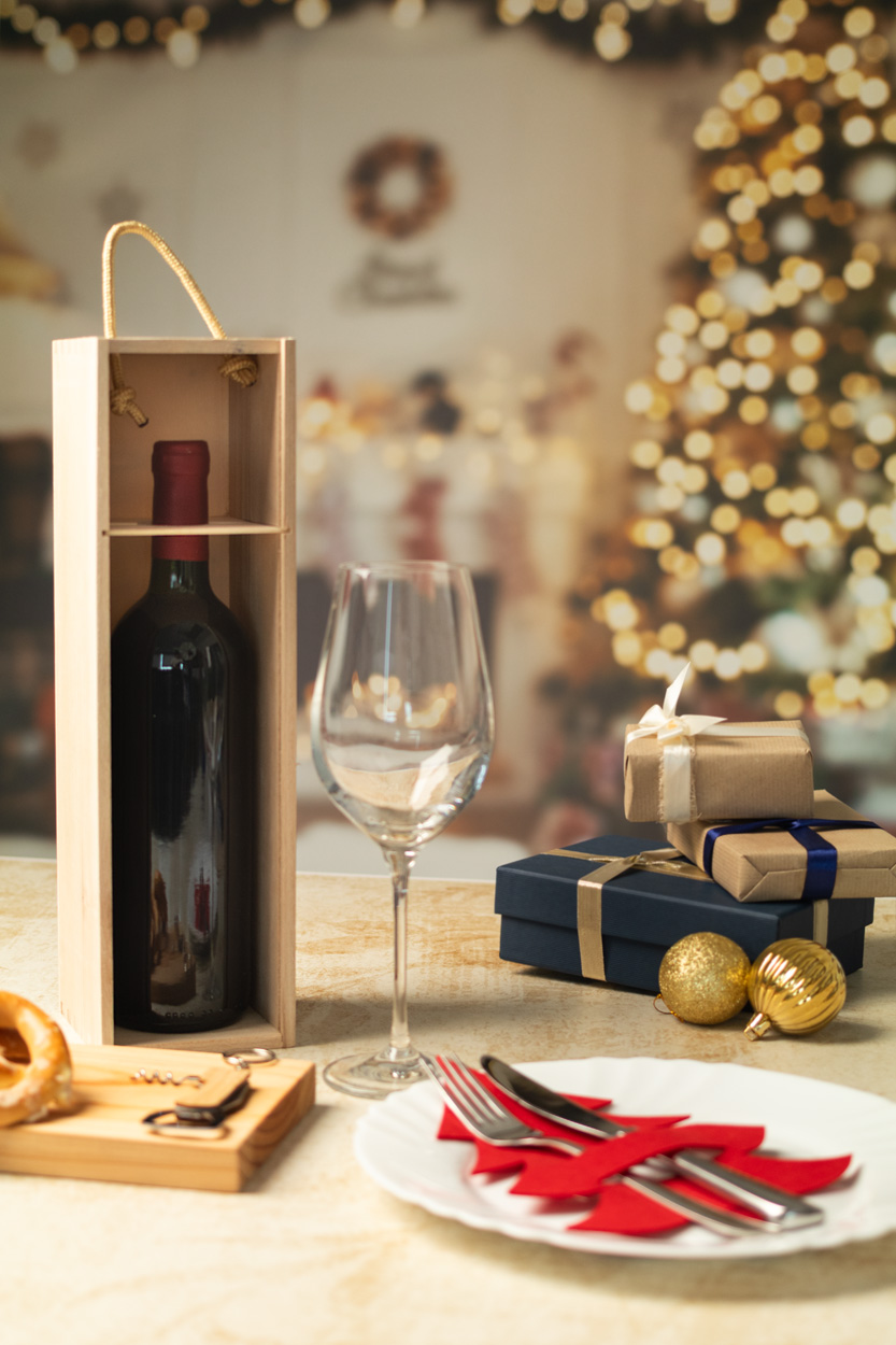 VinoBox - Boiîte cadeau pour une bouteille de vin