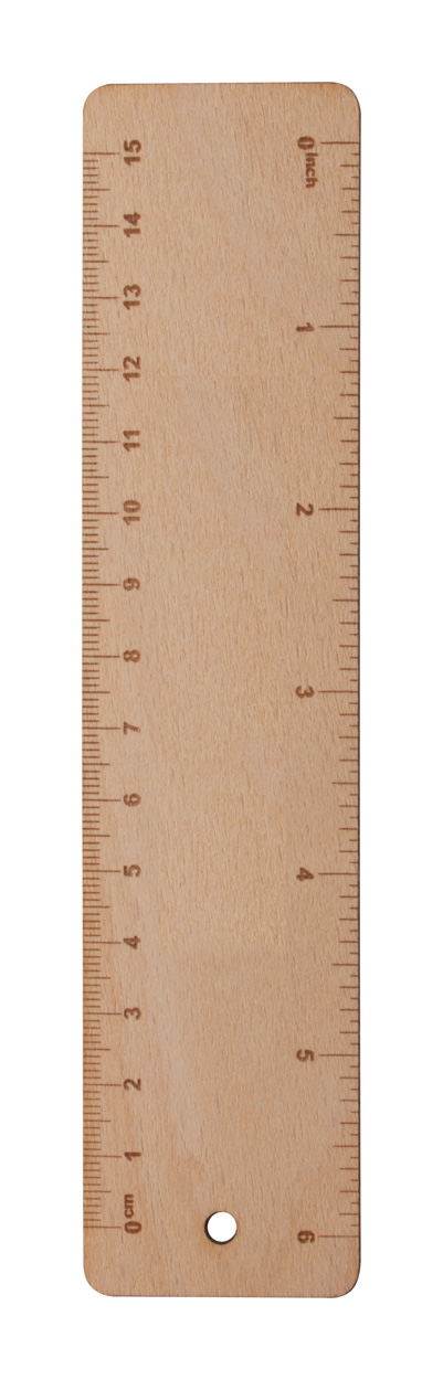 Promo  Simler drveno ravnalo, 15 cm