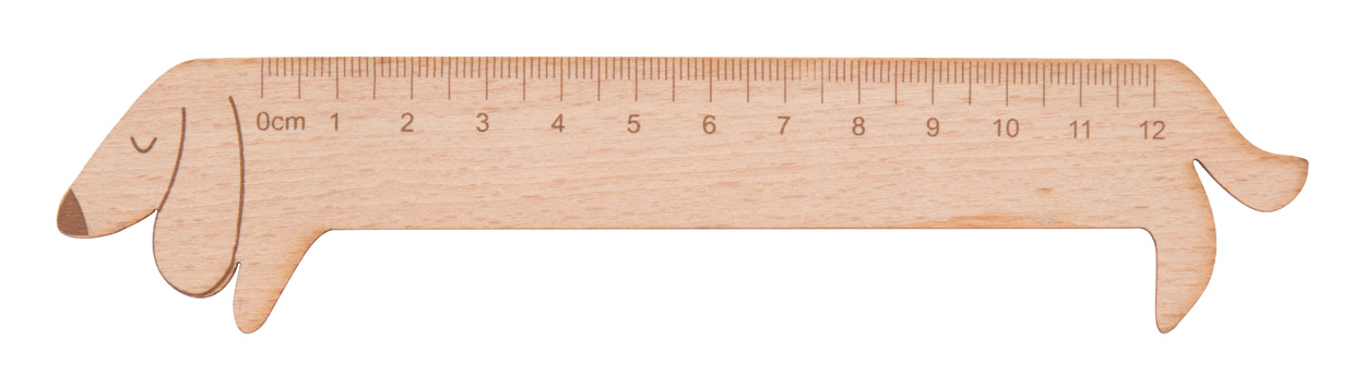 Promo  Looney drveno ravnalo od 13 cm, boje drva