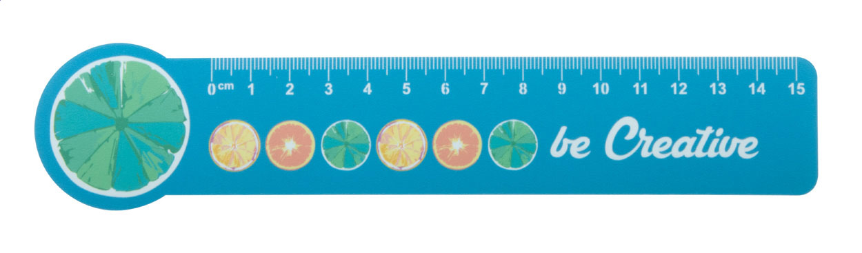 Couler 15 15 cm pravítko, koleček bílá