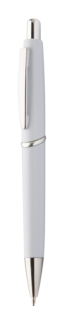 Promo  Buke plastična kemijska olovka sa gumenom drškom, bijele boje