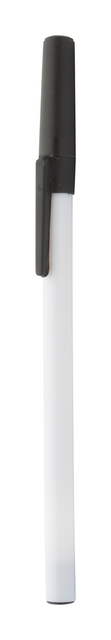 Promo  Elky plastična kemijska olovka sa gumenom drškom, bijele boje