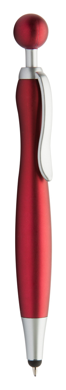 Promo  Vamux plastična kemijska olovka i olovka za zaslon, crvene boje