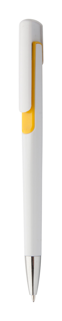 Promo  Rubri plastična kemijska olovka sa gumenom drškom, žute boje