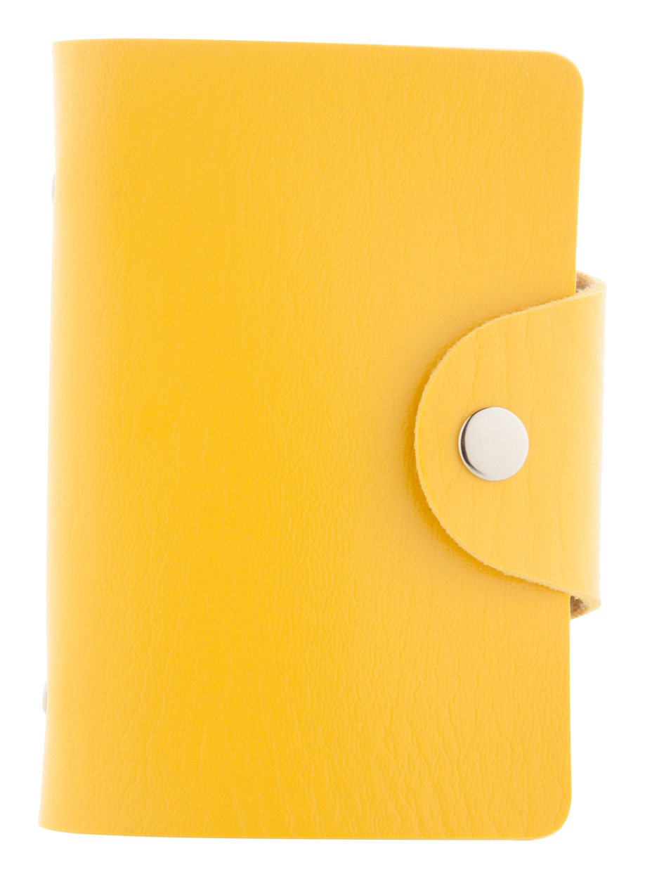Promo  Midel, držač kreditnih kartica od umjetne kože, žute boje