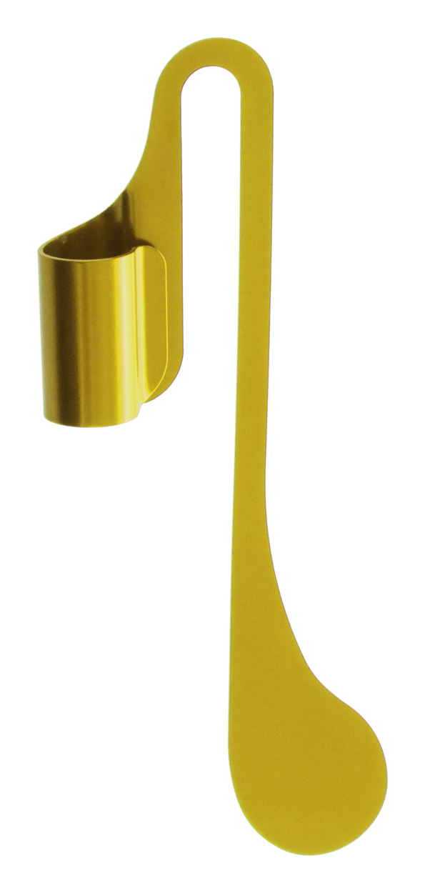 Promo  Melby aluminijski obilježivač stranica s držačem za olovke, žute boje