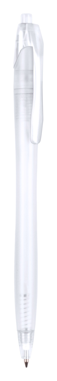 Promo  Lucke prozirna plastična kemijska olovka, bijele boje