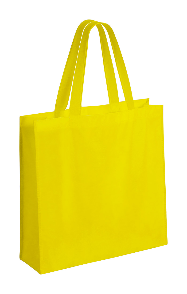 Natia, torba za kupovinu od netkanog materijala, bijele boje s logom 
