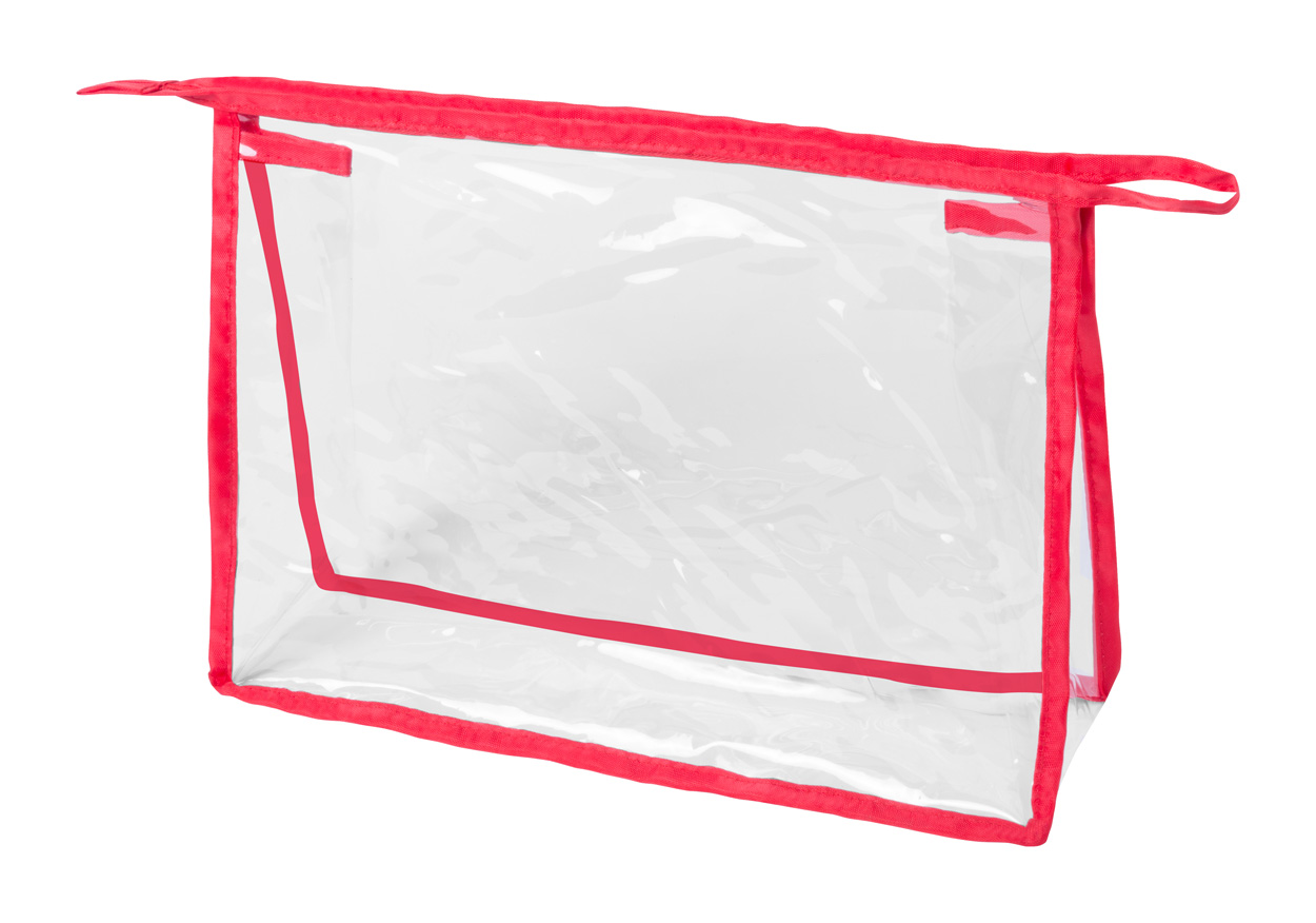 Promo  Losut, prozirna plastična torbica s patentnim zatvaračem, bijele boje