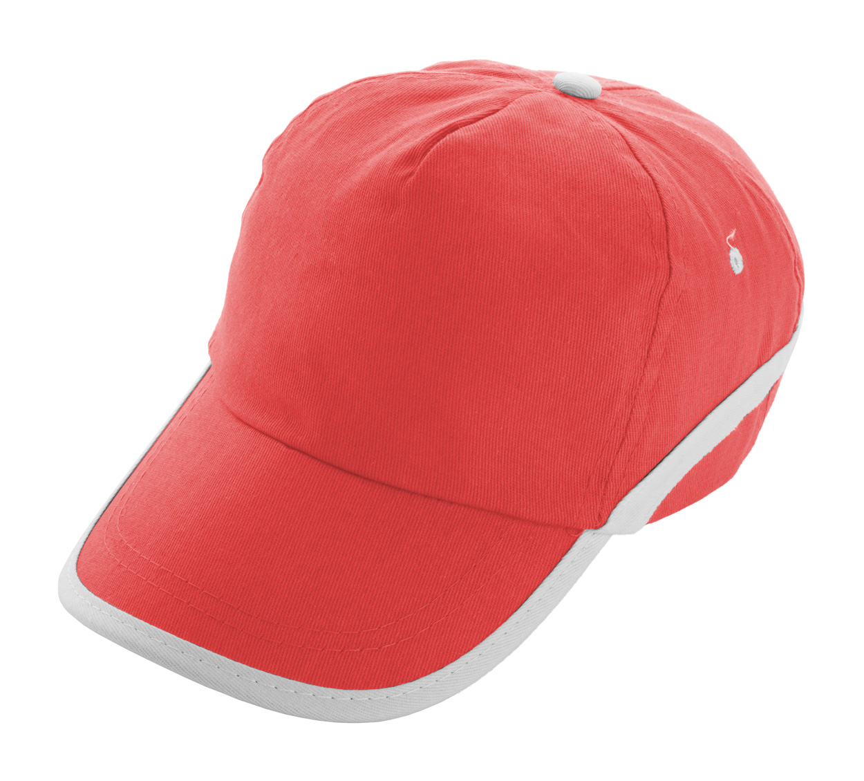 Line baseball kapa - šilterica, crveno bijele boje s tiskom 