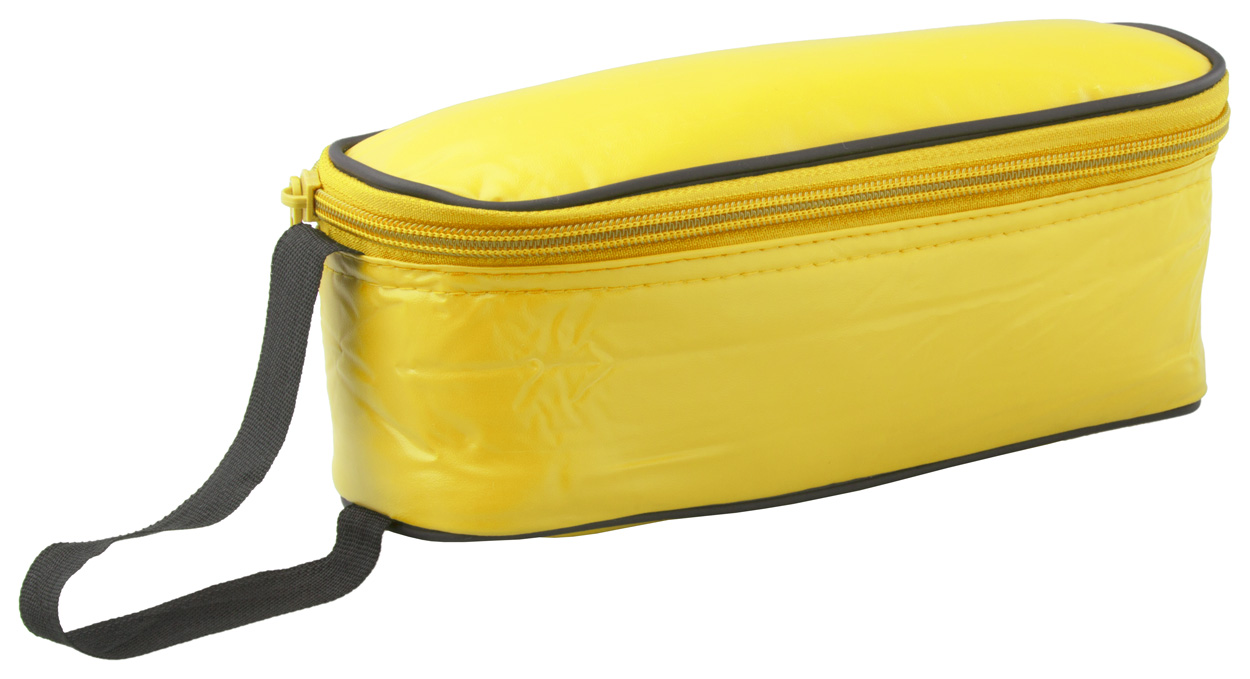 Promo  Rufus, torba za ručak s aluminijskom podlogom i patentnim zatvaračem, žute boje