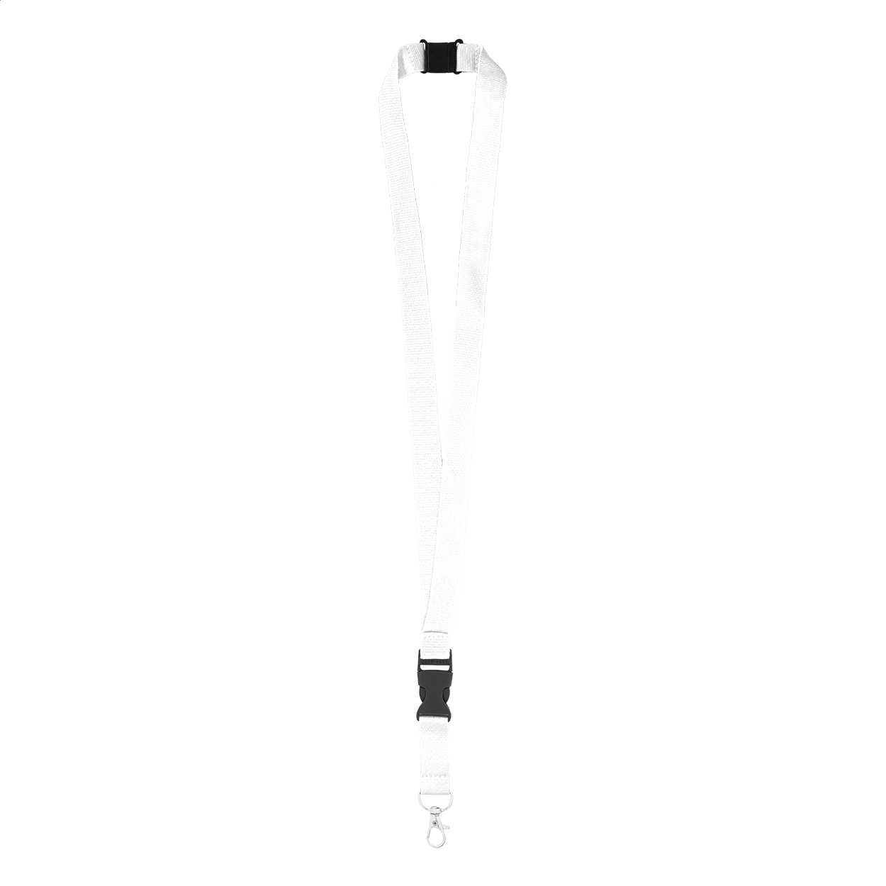 Revent Plus RPET lanyard bílá