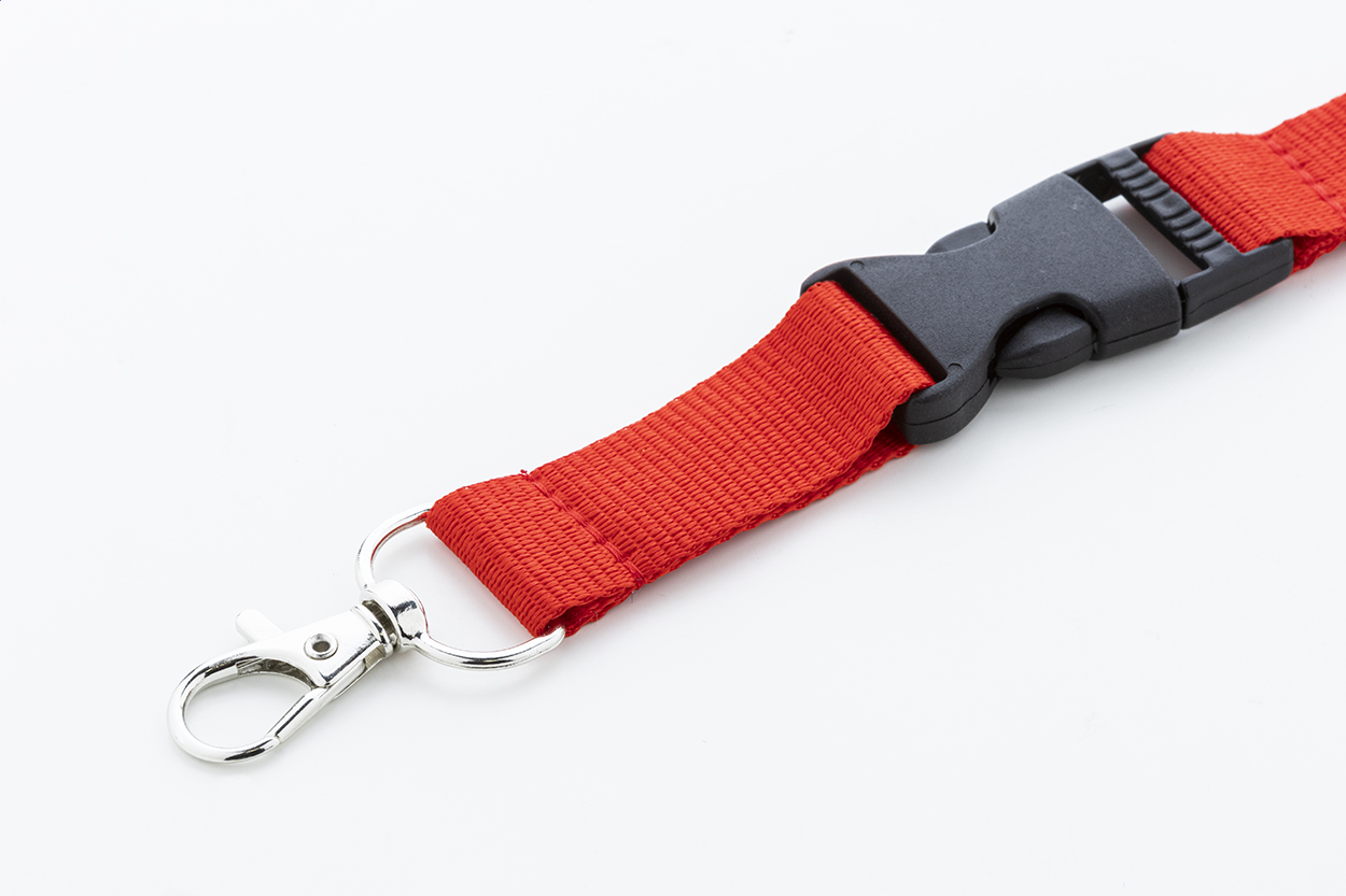 Revent Plus RPET lanyard červená