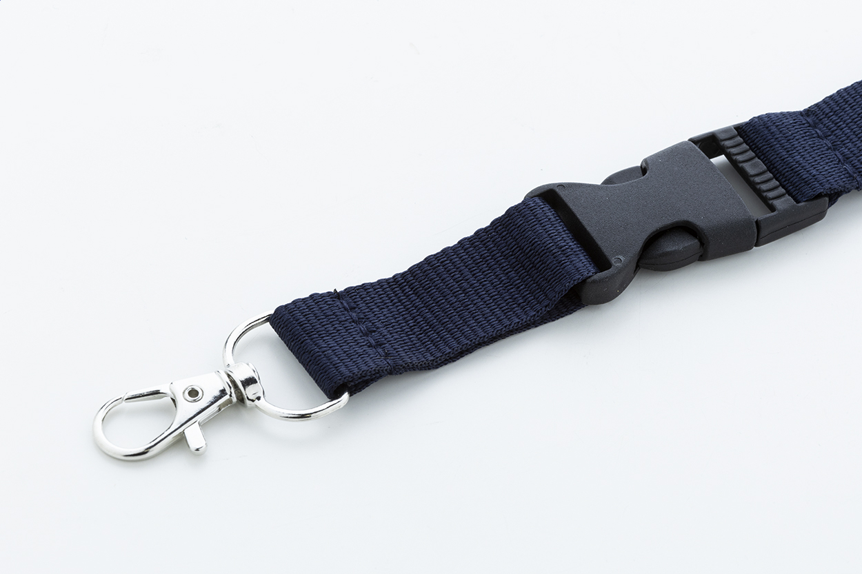 Revent Plus RPET lanyard tmavě modrá