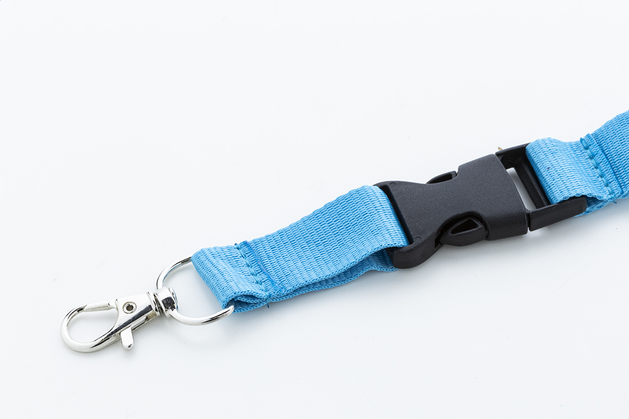 Revent Plus RPET lanyard světle modrá