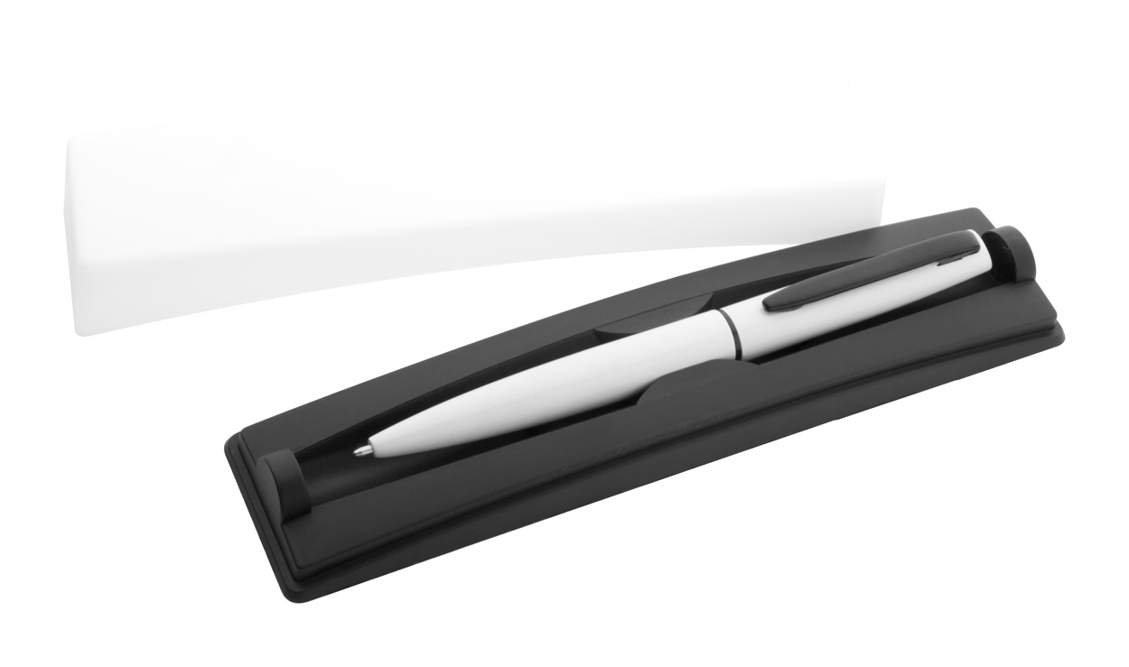 Promo  Rossi aluminijska kemijska olovka i olovka za zaslon, bijele boje