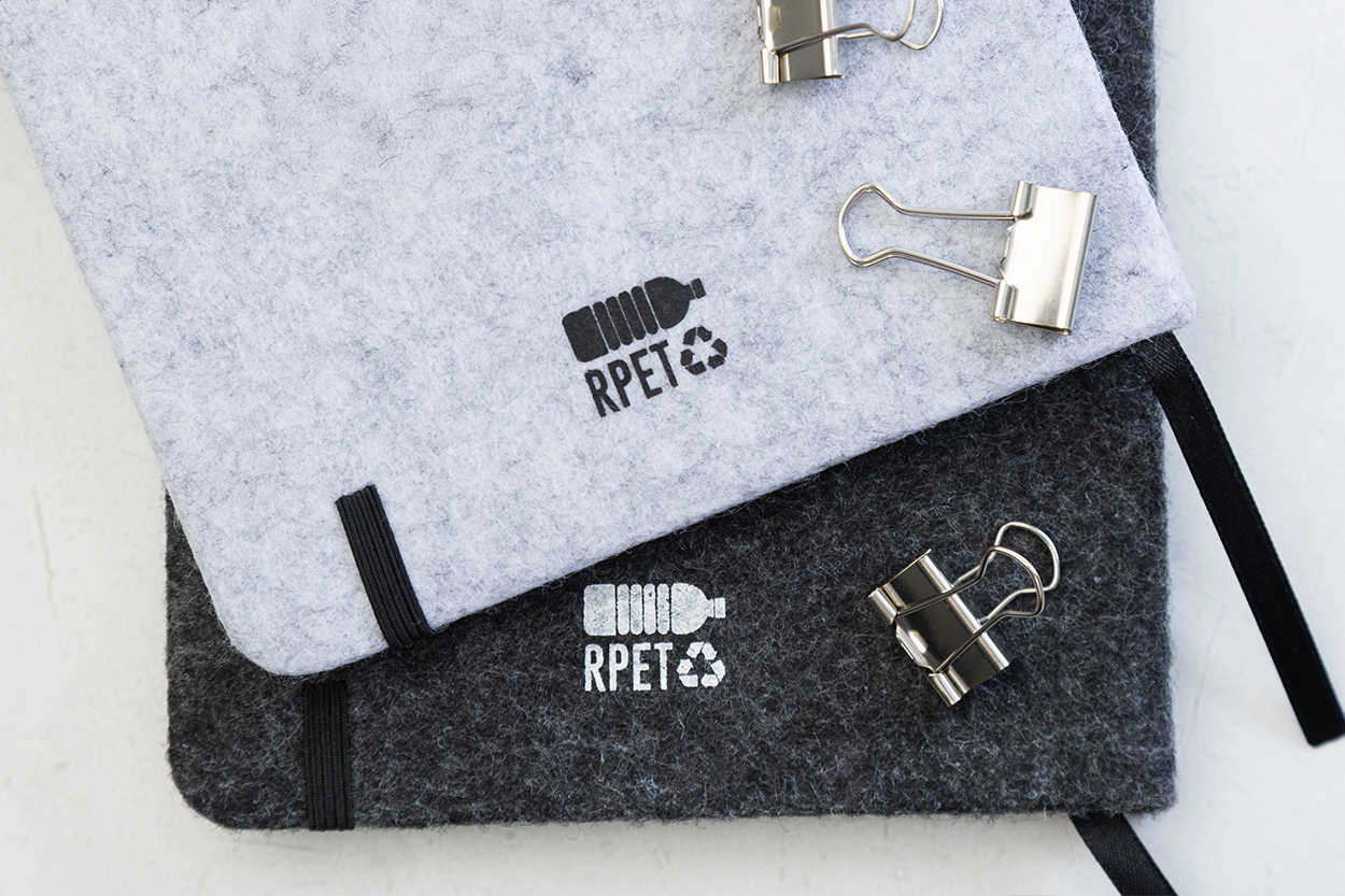 Carnet de notes en feutrine RPET Refelt Note A5