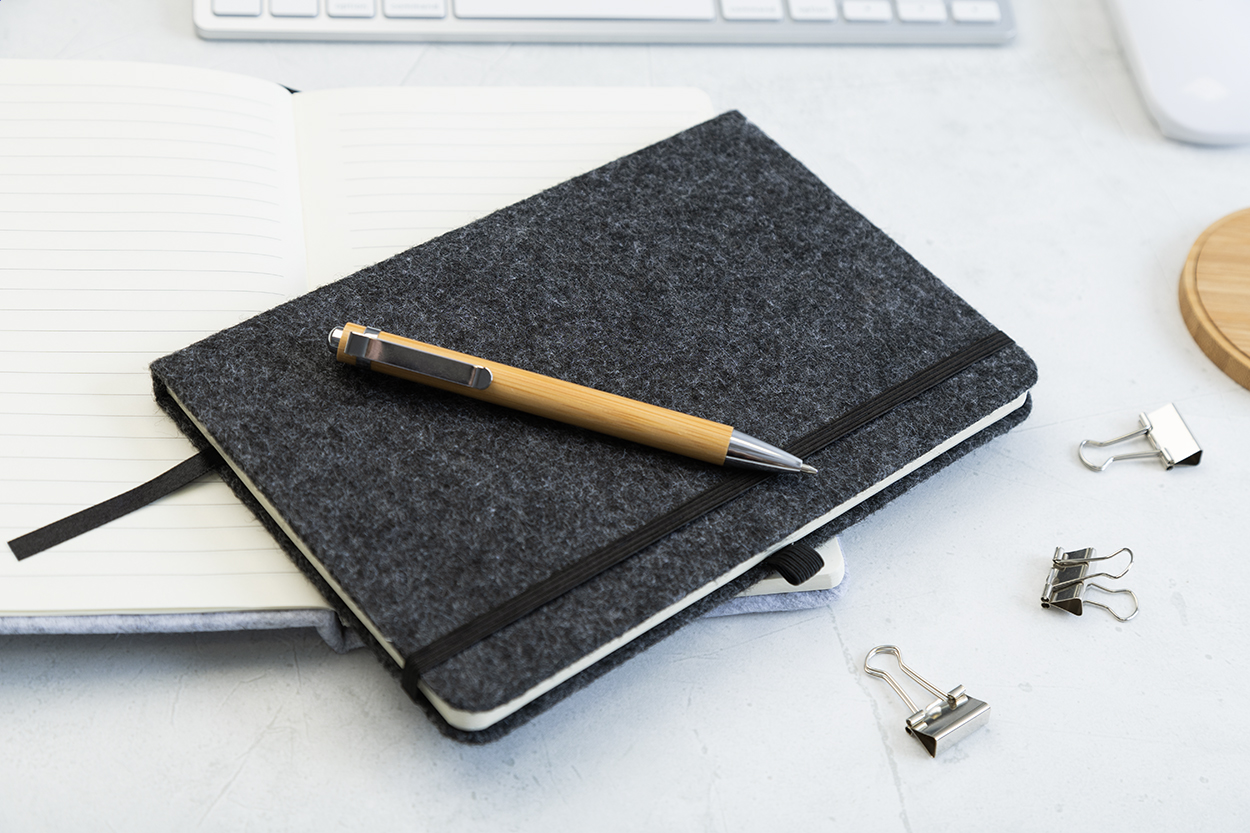 Carnet de notes en feutrine RPET Refelt Note A5