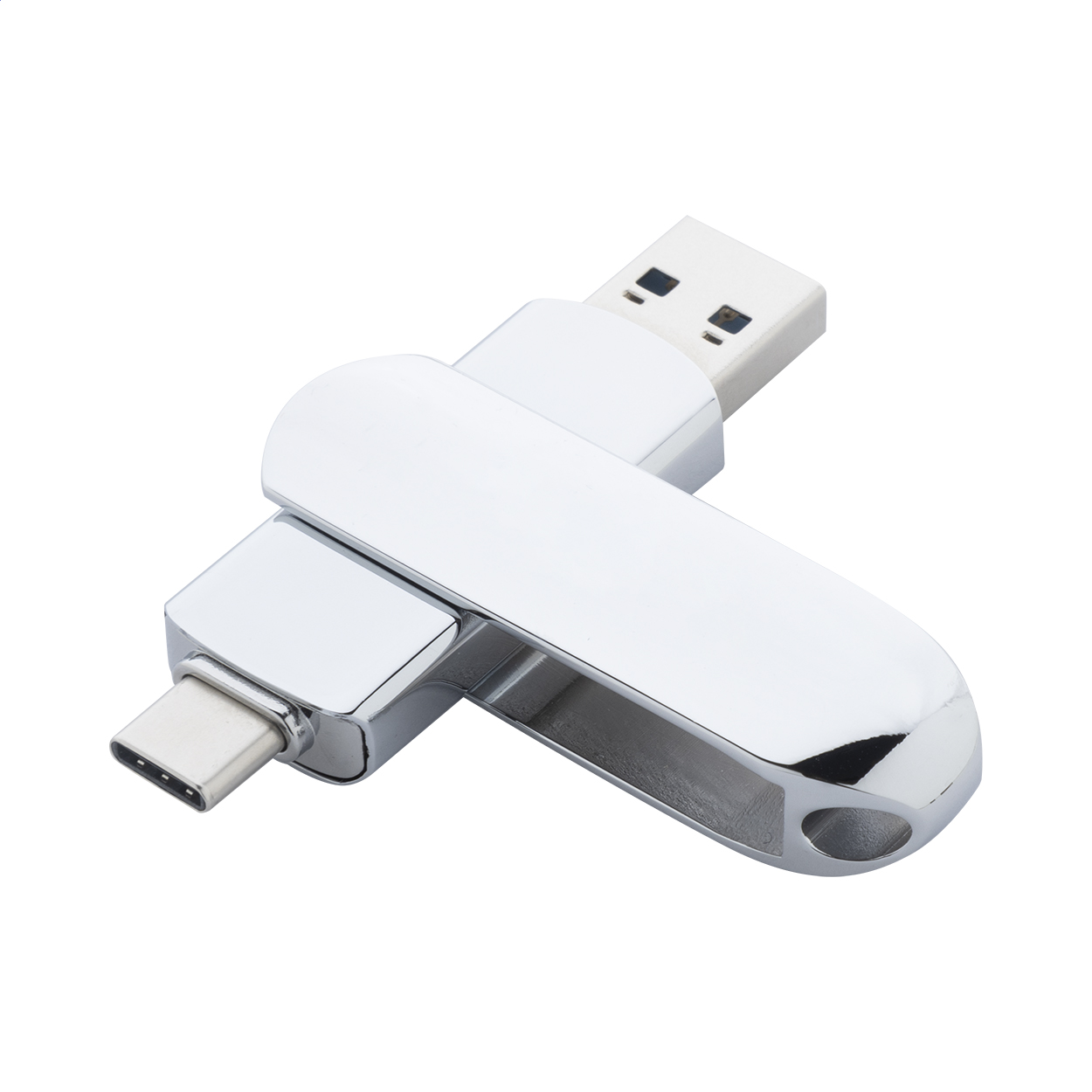 Gigax OTG USB flash disk stříbrná