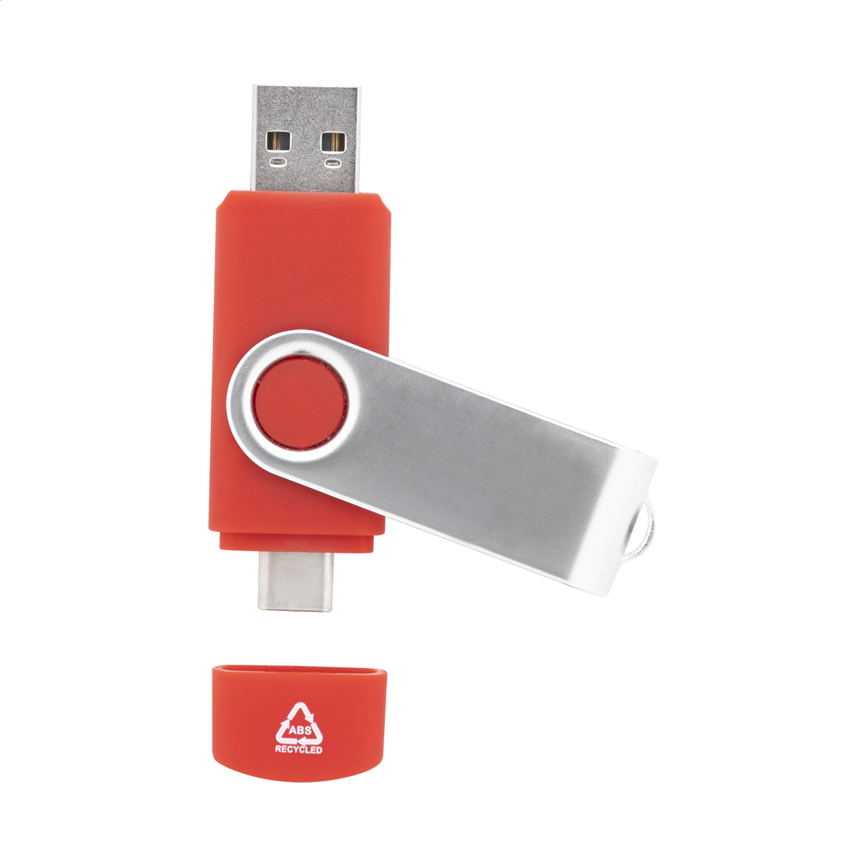 TwistDrive Plus USB flash disk RABS OTG červená