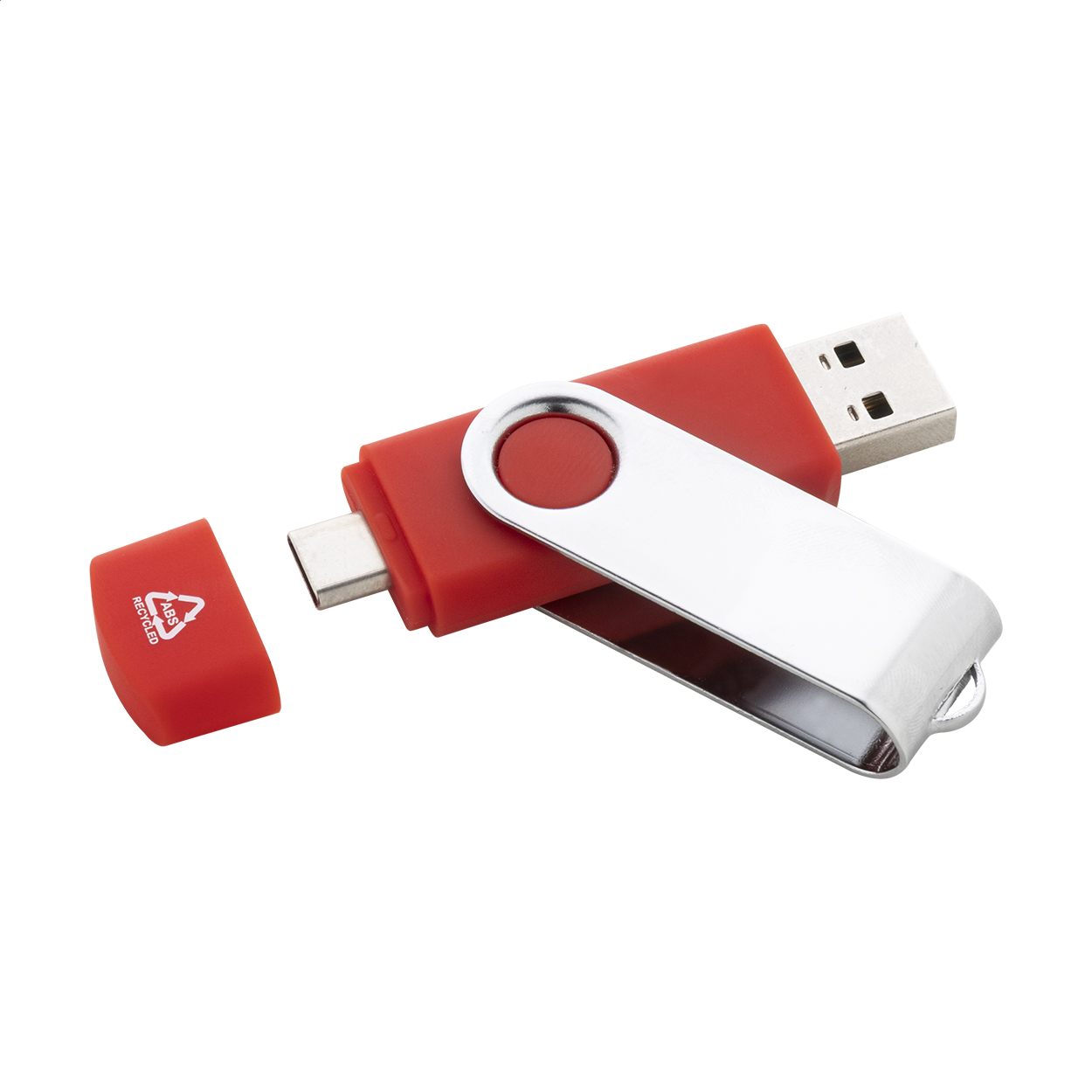 TwistDrive Plus USB flash disk RABS OTG červená
