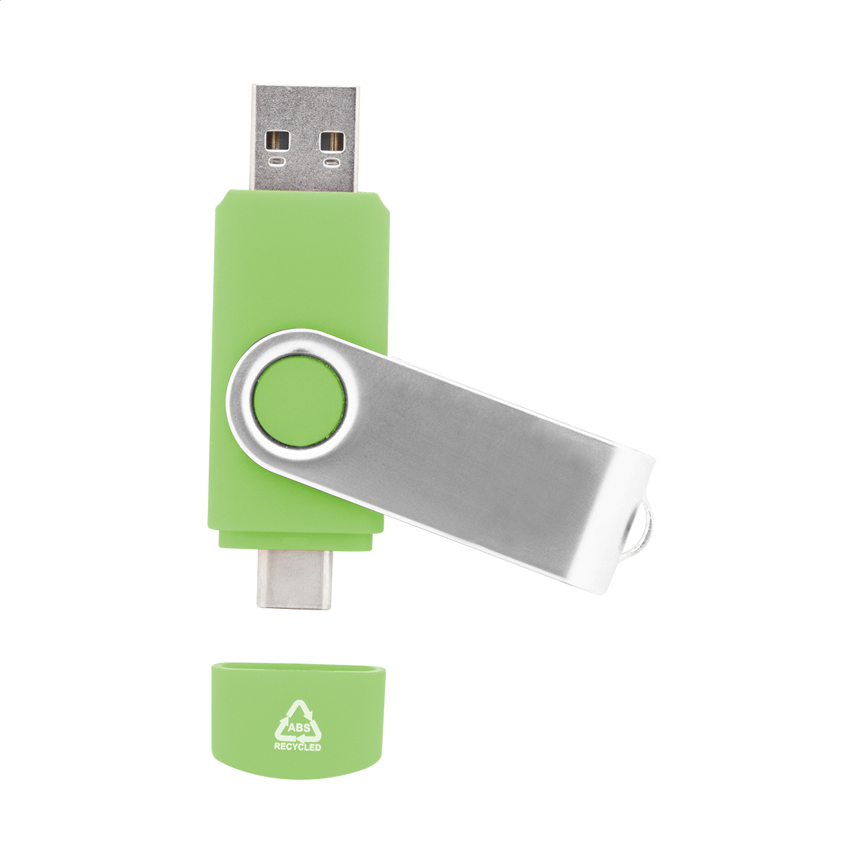 TwistDrive Plus USB flash disk RABS OTG zelená